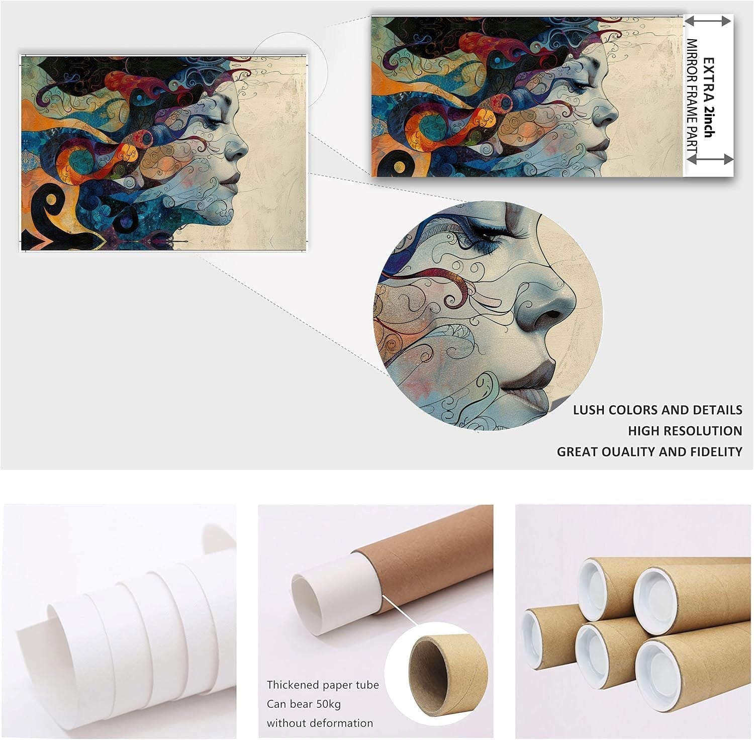 Canvas Wall Art Painting Horses HR018-1