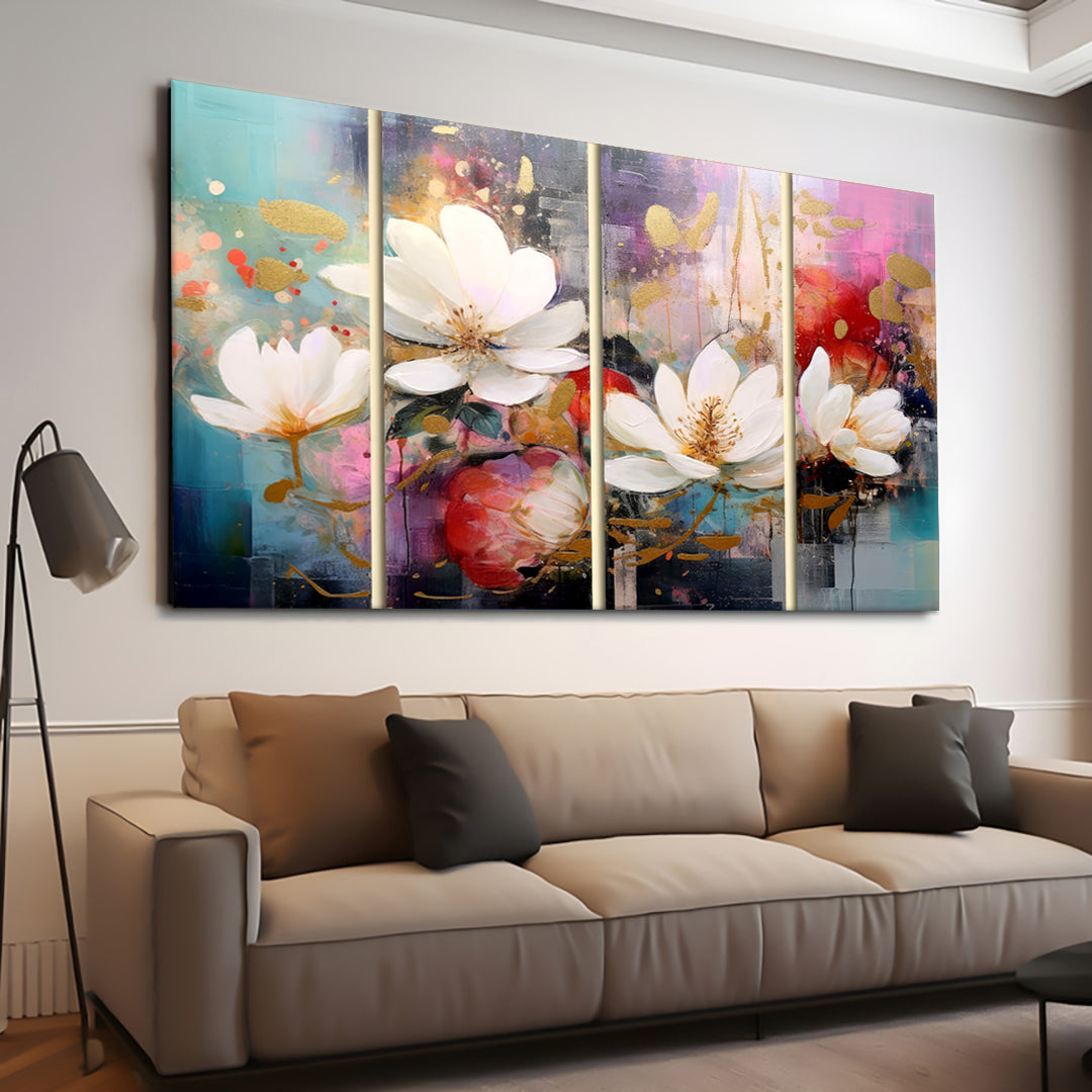 Canvas Wall Art Painting Flowers FL019-0